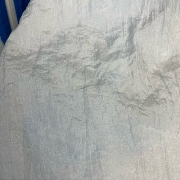 Vintage Athletic Warm Up Jacket White Blue Green - Picture 7 of 7